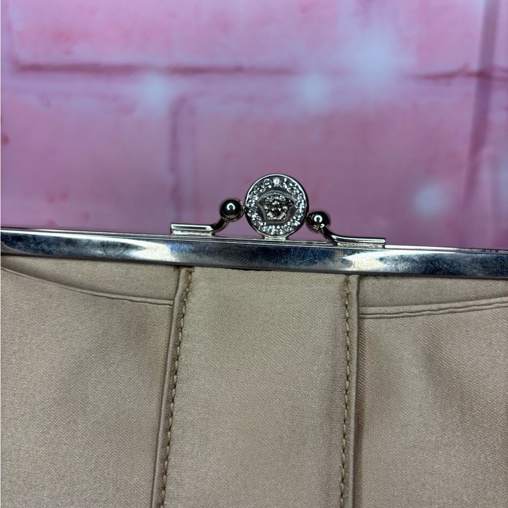 Versace Beige Wallet with Silver Accents - Picture 4 of 14